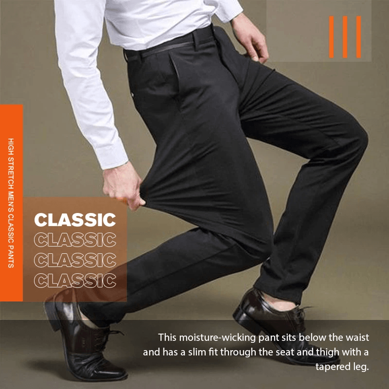 (Promotion à durée limitée -40% OFF)Pantalon classique pour hommes à bonne élasticité