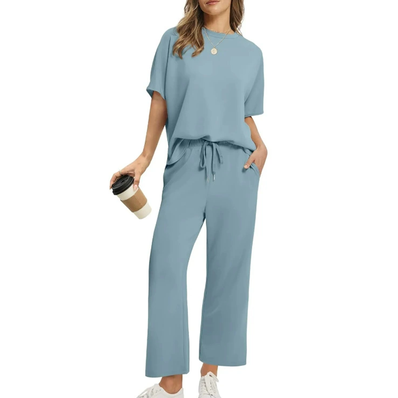 ✨️Soldes d'été - 55 % de réduction✨️Ensemble haut et pantalon décontractés et doux pour femme