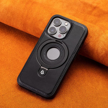 🎁[Cadeaux créatifs] Étui en cuir de luxe pour iPhone avec support invisible