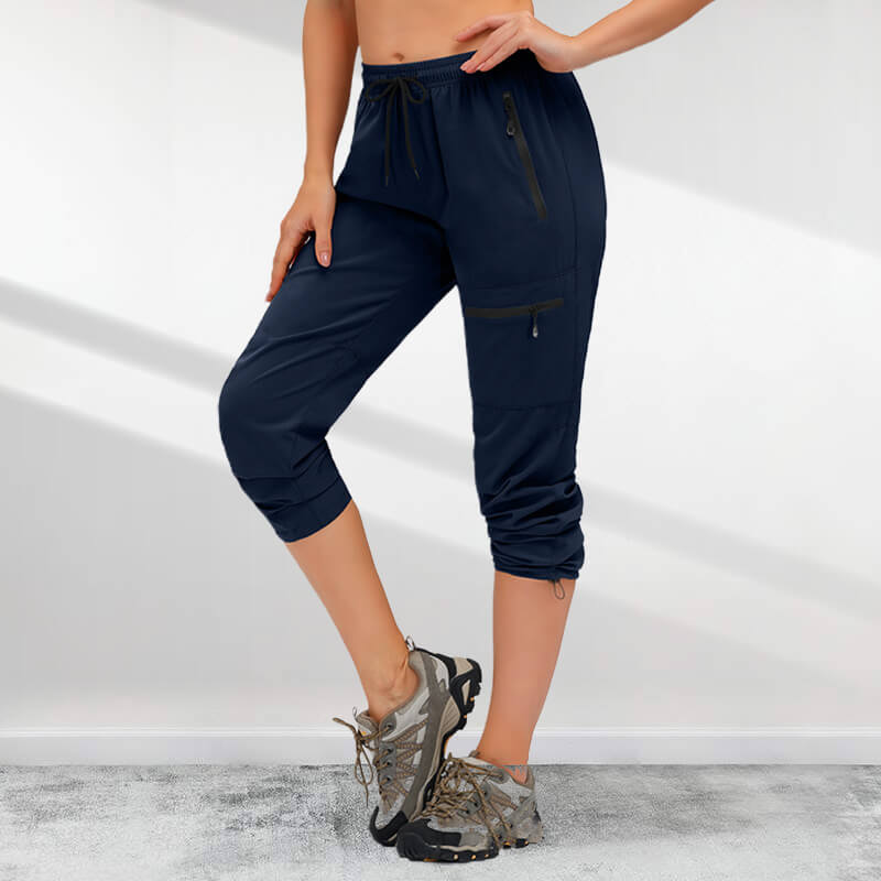 Pantalon de randonnée cargo léger, à séchage rapide, UPF 50+, pour femmes