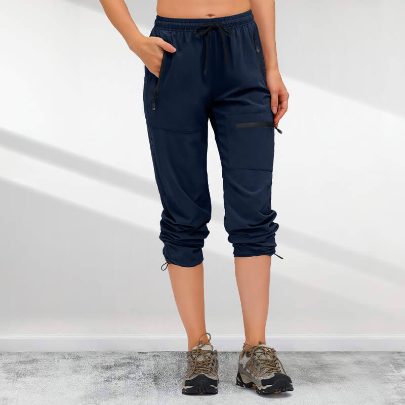Pantalon de randonnée cargo léger, à séchage rapide, UPF 50+, pour femmes