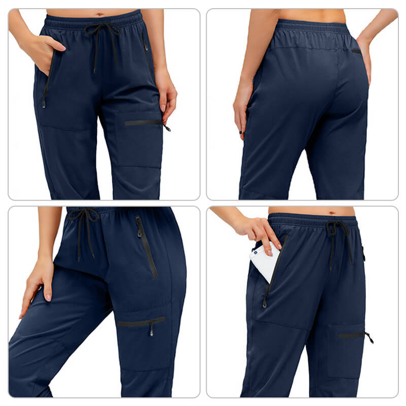 Pantalon de randonnée cargo léger, à séchage rapide, UPF 50+, pour femmes