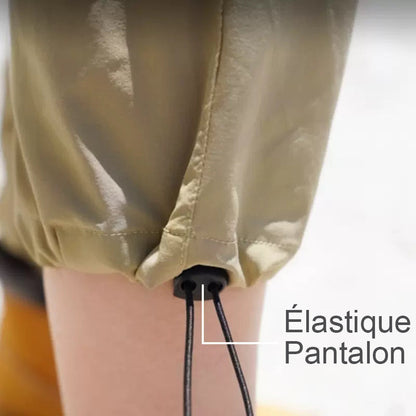 Pantalon de randonnée cargo léger, à séchage rapide, UPF 50+, pour femmes