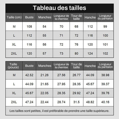 Ensemble 2 pièces avec Chemise et Pantalon d'Été Décontracté et Élégant pour Femme