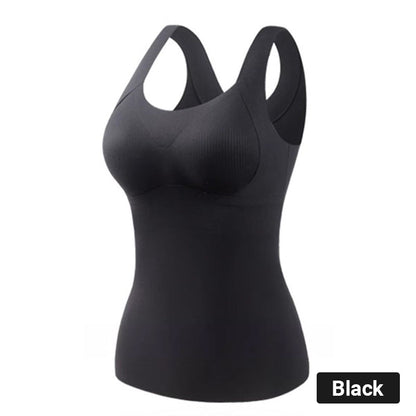 🎊Prévente de Noël🎊[Women's Gift] Débardeurs thermiques pour femmes avec soutien-gorge intégré