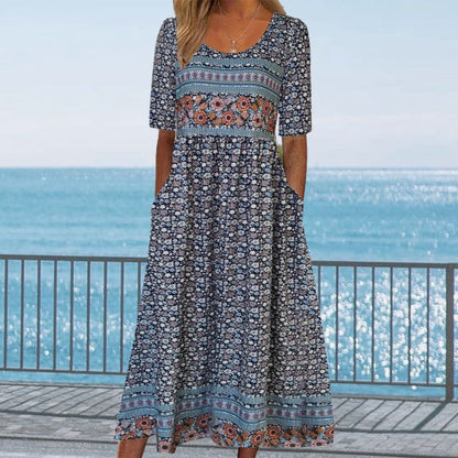 🔥2025 Nouveaux produits🌸✨ Robe élégante à motif bohème pour femme